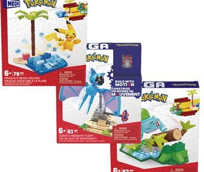 Set Mega Construx Pokémon Construtor de Aventuras - Mega - Envio Aleatório Discount