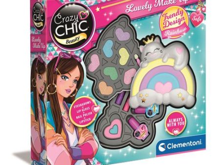 Estojo de Maquilhagem Crazy Chic - My Lovely Make Up Arco Iris - Clementoni For Cheap