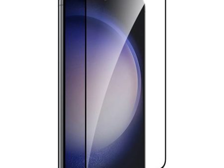 Película de Ecrã Vidro Temperado Puro para Samsung Galaxy S24 - Moldura Preta Cheap