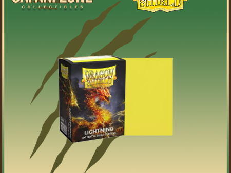 Dragon Shield: Standard Size Sleeves 100 count Dual Matte - Lightning Cheap