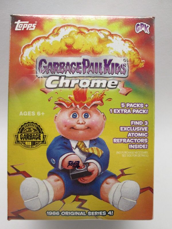 Topps Garbage Pail Kids Chrome Series 4 Blaster (6 packs per box, 4 cards per pack) on Sale