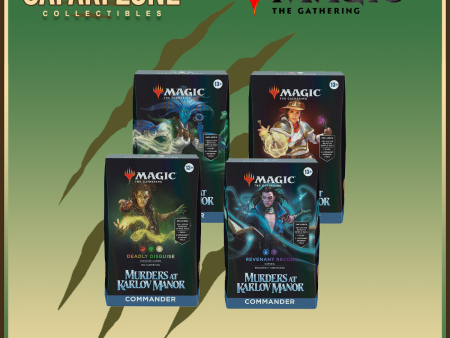 Magic the Gathering: Murders at Karlov Manor Commander Deck [set of 4] on Sale