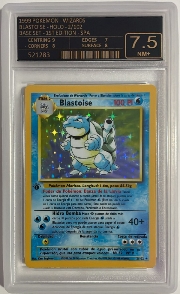 EG 7.5 | Pokémon Blastoise (BS 2) Base Set 1st Edition Español 1999 Online Sale