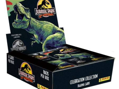 Panini x Jurassic Park | Caja de 24 Sobres de Jurassic Park Cartas Coleccionables 30th Anniversary Celebration Collection Inglés 2024 Cheap