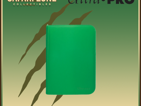 Ultra Pro: Zippered PRO Binder 9 Pocket - Green Discount