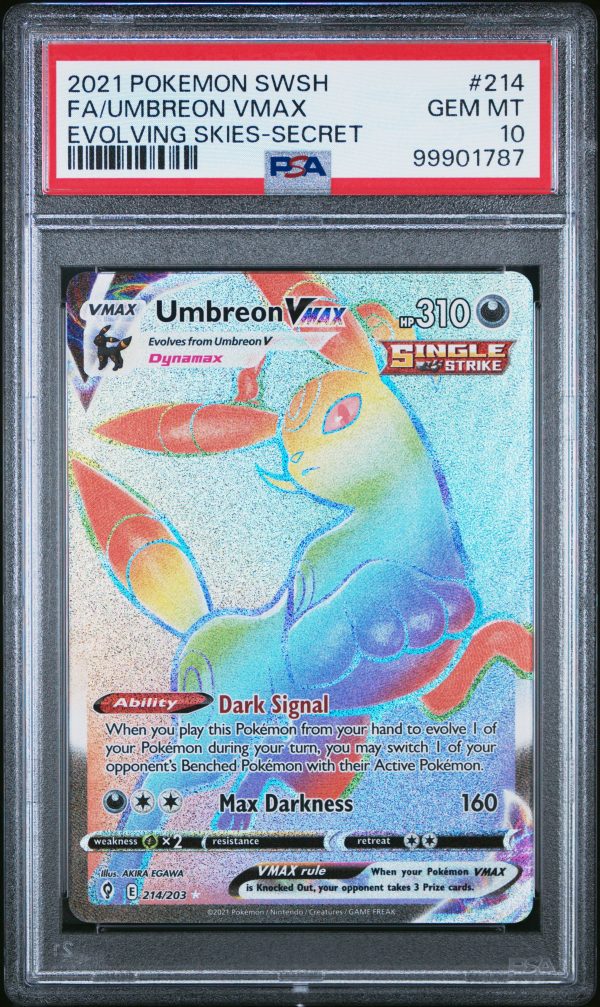 PSA 10 - Umbreon Vstar - 214 203 Supply