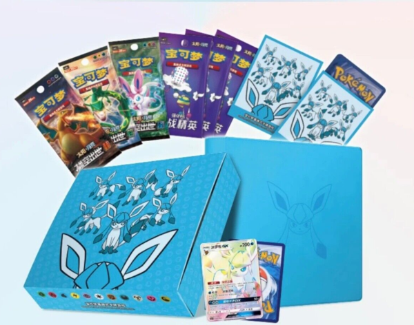 Pokémon | Caja Ultra Premium Eevee GX Gift Box  Glaceon Box  Chino 2022 For Sale