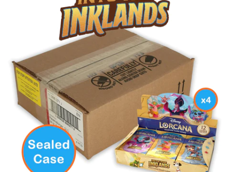 Disney | Case de 4 Cajas de 24 Sobres Lorcana Into The Inklands Inglés 2024 For Sale