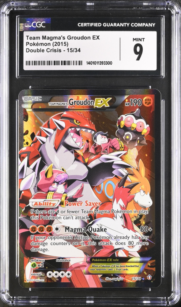 CGC 9 | Team Magma s Groudon EX (DCR 15) Double Crisis 2015 Inglés Sale