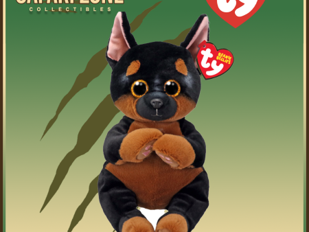 TY Beanie Babies  - Fritz - Tan & Black Dog Hot on Sale