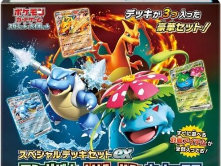 Pokémon | Special Deck Set Charizard Blastoise Venusaur ex 2023 Cheap