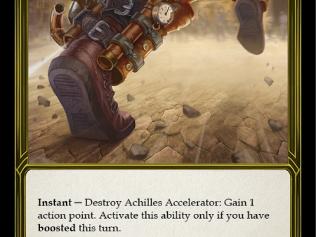 Achilles Accelerator (Golden) [FAB101] (Promo)  Cold Foil Fashion