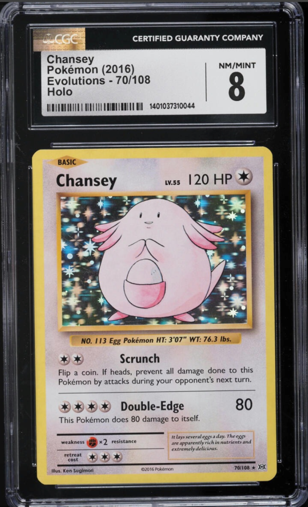 CGC 8 | Chansey (EVO 70) Evolutions 2016 Inglés Discount