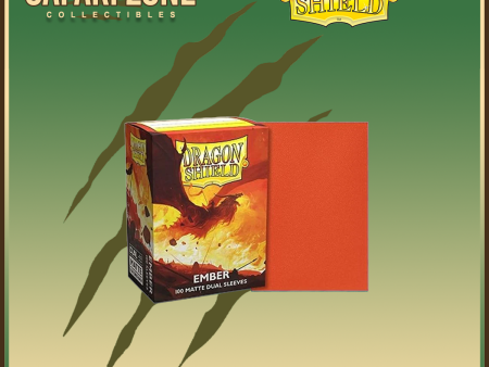 Dragon Shield: Standard Size Sleeves 100 count Dual Matte - Ember Sale