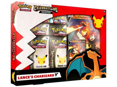 Pokemon Celebrations Lance s Charizard V Box (4 packs with 4 cards & 2 packs with 10 cards) Cheap