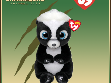 TY Beanie Babies  - Rukus - Black & White Skunk Sale