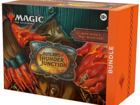 Magic the Gathering: Outlaws of Thunder Junction Bundle (9 Packs Per Box, 14 Cards Per Pack + Extras) For Sale