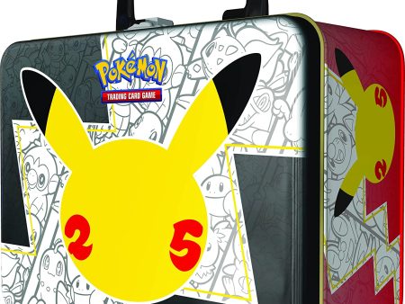 Pokemon 25th Anniversary Celebrations Collector s Chest (6 packs with 4 cards & 2 packs with 10 cards) Supply