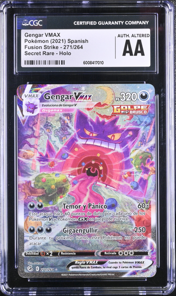 CGC AA | Gengar VMAX (FST 271) Fusión Strike 2022 Español Discount