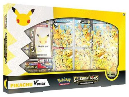 Pokémon Celebrations Pikachu V-Union Box (4 packs with 4 cards & 2 packs with 10 cards) Cheap