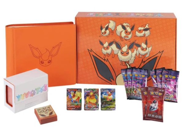 Pokémon | Caja Ultra Premium Eevee V Gift Box  Flareon Box  Chino 2024 Cheap