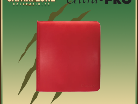 Ultra Pro: Zippered PRO Binder 12 Pocket - Red Sale