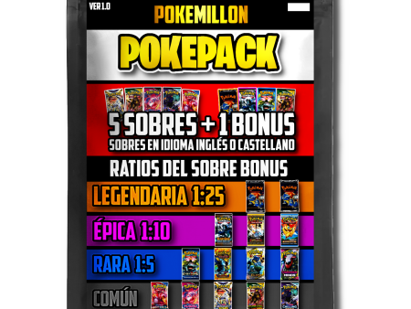 POKEPACKS Base Set | 5 Sobres +Bonus | Mystery Box con Base Set 1ed 1:25 on Sale