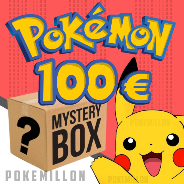 Pokémon Mystery Box 100€ Caja Misteriosa de Cartas Pokémon Fashion