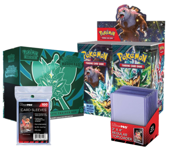 Combo Pokémon TCG: Mascarada Crepuscular: Booster 36 + ETB Español Online Sale