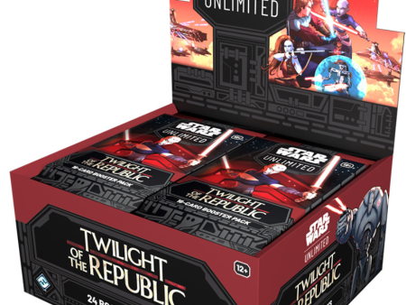 Star Wars Unlimited | Caja de 24 Sobres Twilight of the Republic Booster Box Inglés 2024 Discount