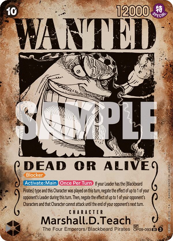 Marshall.D.Teach (Wanted Poster) [Emperors in the New World] Fashion