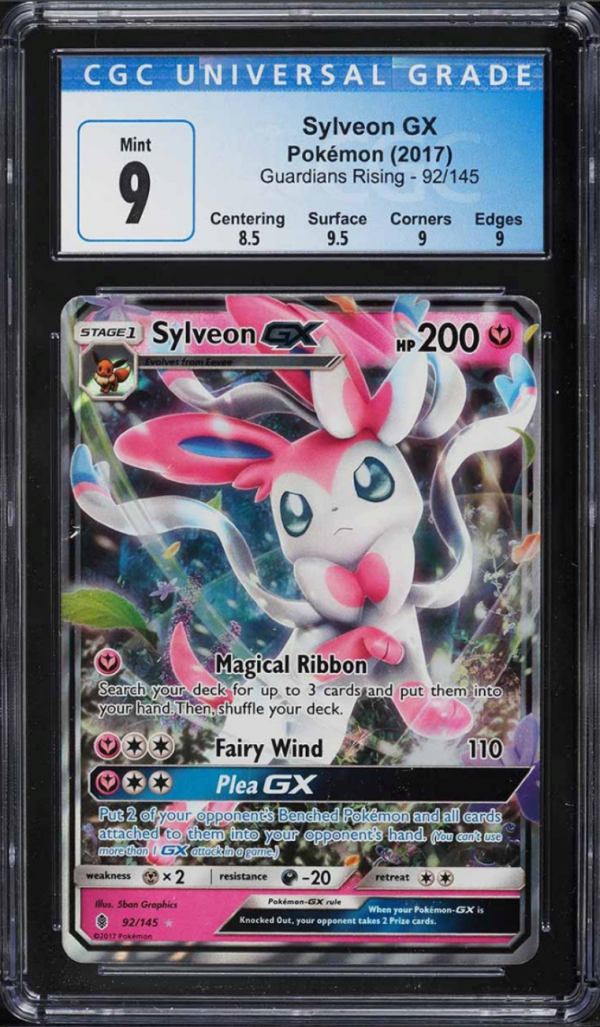 CGC 9 | Sylveon GX (GRI 92) Guardians Rising 2018 Inglés For Discount