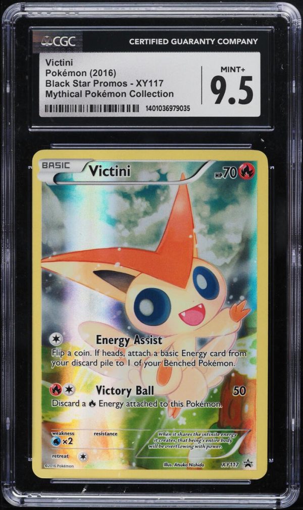 CGC 9.5 | Victini (XYPR 117) XY Black Star Promos 2016 Inglés For Sale