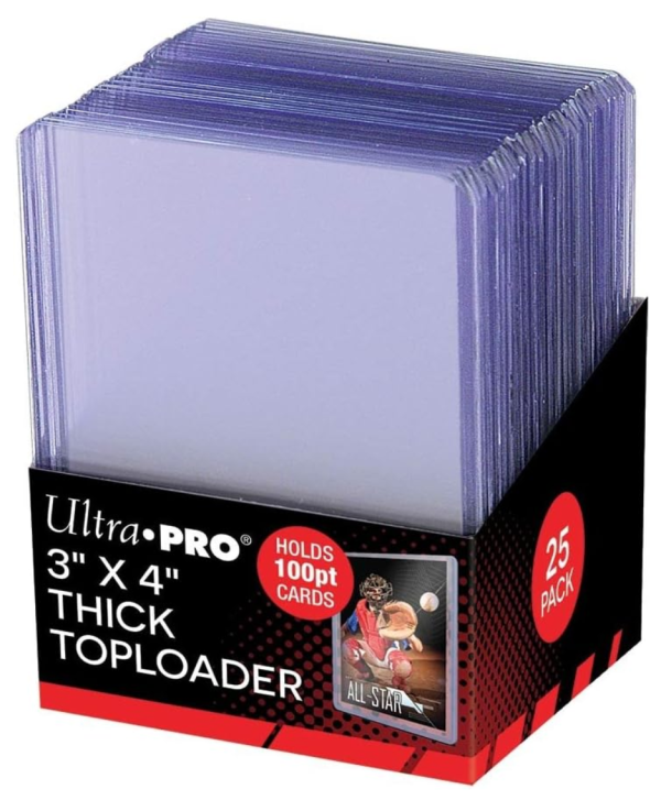 Ultra Pro | 25 Toploaders 3x4  100 pt para Cartas Deportivas Online