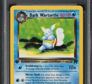 PSA 7 | Pokémon Dark Wartortle 1st Edition (TR 46) Rocket Inglés Hot on Sale