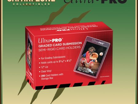 Ultra Pro: Tall Semi-Rigid Card Holders (200 count box) Card Savers Hot on Sale