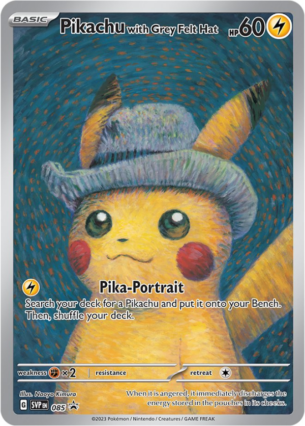 Pokémon | Pikachu with Grey Felt Hat (SVP 085) For Discount