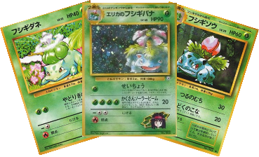 Pokémon | Erika s Venusaur (CFTD), Ivysaur (EXP) y Bulbasaur (EXP) NM Japonés Online Hot Sale