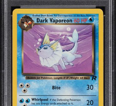 PSA 8 | Dark Vaporeon (TR 45) Rocket Ingles For Discount