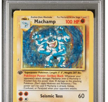 PSA 2 | Machamp (BS 8) 1st Edition Base Set Inglés 1999 Hot on Sale